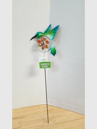 Hummingbird Garden Stake Wind Spinner