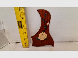 Rose Inlay Guitar Pickguard w/Abalone