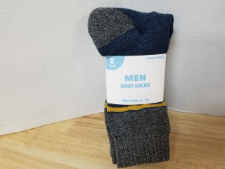 2 new pairs of mens boot socks size 6-12