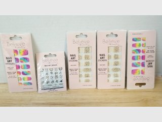 Believe Beauty Nail Art Stickers Lot