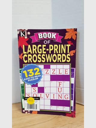 Large-Print Crossword Puzzle Book