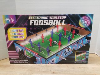 New electronic tabletop foosball 