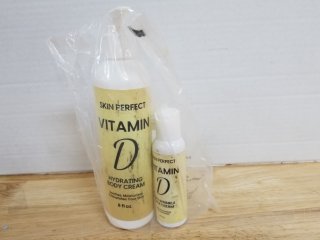 New Vitamin D hydrating body cream, 8 and 2 oz