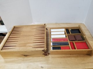 Multi-game set, 12 by 12 by 4 inch