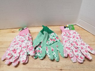 3 new pairs of  adult garden gloves 