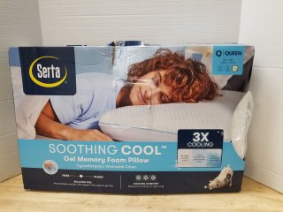 New serta cooling memory foam pillow, size queen 