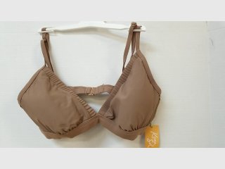 Tan Ruffle Bralette size L 12-14