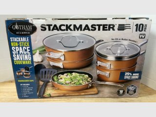 New Gotham Steel StackMaster 10pc Cookware