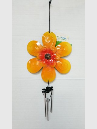 Orange Flower Wind Chime