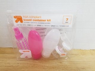 New TSA travel compliant container kit