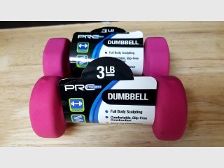 PRO Strength 3lb Pink Dumbbells (Pair)