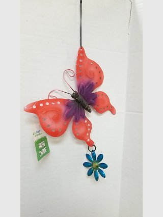 Red Butterfly decor approx 10 inch