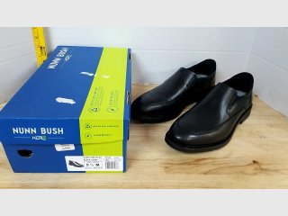 Nunn Bush Kore Icon MT Black Slip-On Shoes 9.5M