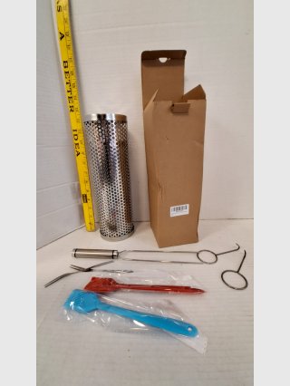 Stainless Steel Grill Smoker Tube and misc