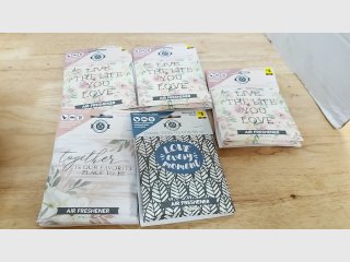 New Assorted Love Theme Air Fresheners, 6 pack