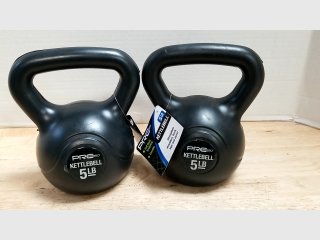 Pair of PR ProStrength 5lb Kettlebells