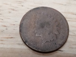 1868 Indianhead penny 