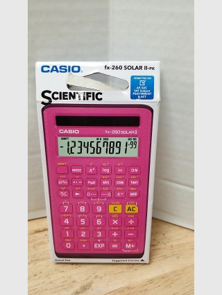 Casio fx-260 Solar II Pink Scientific Calculator