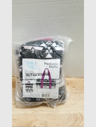 2 Time and Tru Packable Duffle Bags