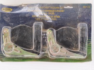 2 piece 1 inch x 15 foot rachet tie down set, never used