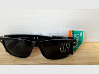 Black Magnifier Sunglasses Reader +1.75