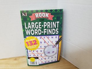 New book of large print word finds, 132 puzzles