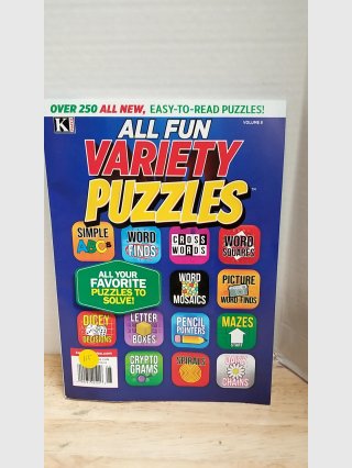 All Fun Variety Puzzles Volume 8 Book