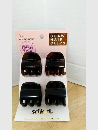 Scunci 4pc No-Slip Claw Hair Clips