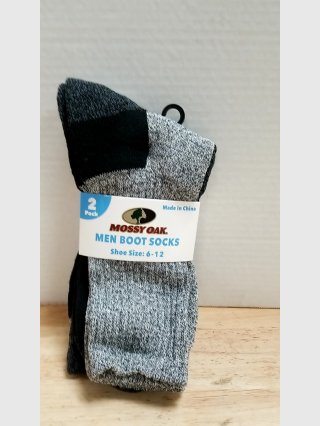 Mossy Oak Men\'s Boot Socks 2-Pack