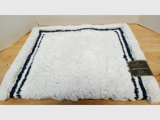 Fieldcrest Navy Stripe Bath Rug