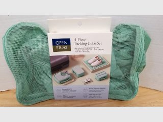 Open 4-Piece Packing Cube Set