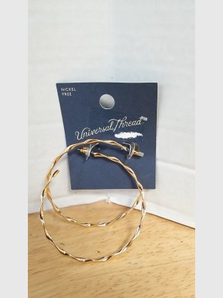 New Hoop Earrings 3 inch