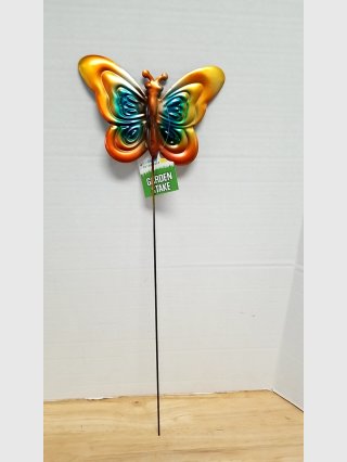 Metal Butterfly Garden Stake 22 inch 