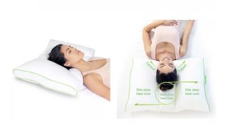 New Sleep Yoga Dual Position Pillow, 12x28 in