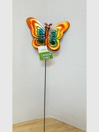 Colorful Metal Butterfly Garden Stake