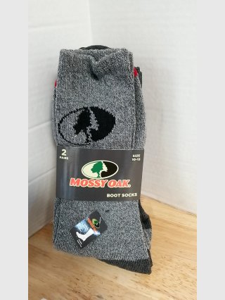 Mossy Oak Boot Socks 2 Pairs Size 10-13
