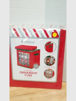 Whitmor Christmas Ornament Cube 64