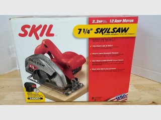 New Skil 7 1/4 inch saw, 