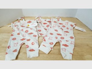 3 new Baby Onesies w/ Donut Prints size NB
