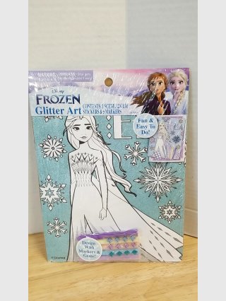 Frozen Glitter Art Stickers & Gems Kit