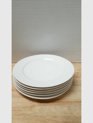 Stack of White Dinner Plates, 10 inch