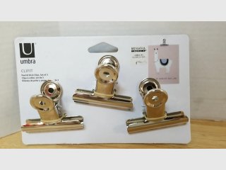 Umbra Clipit Gold Clips Set of 3