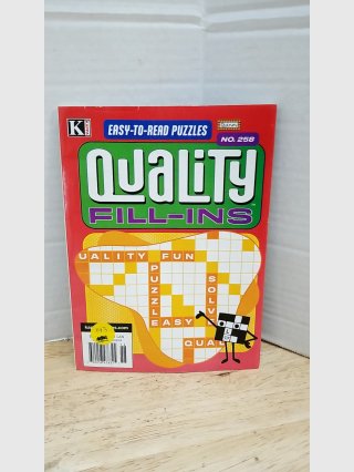 Quality Fill-Ins Puzzle Book No. 258