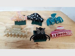 Assorted Colorful Hair Claw Clips