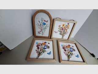 Pressed Flower Framed Art Set
