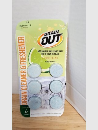Drain Out Citrus Drain Cleaner Tablets 6pk