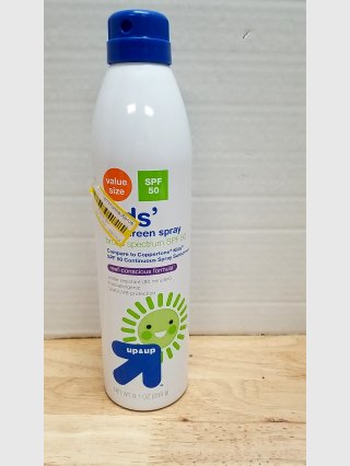 New Up&Up Kids Green Spray Sunscreen SPF 50