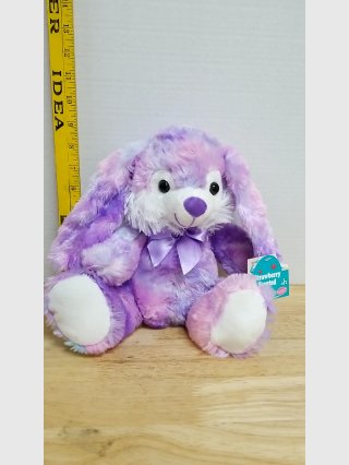 Purple Plush Bunny with Bow