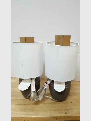 Pair Threshold Mini Table Lamps