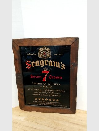 Seagram's Seven mirror 19 by 15 inch